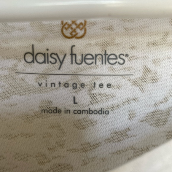 Daisy Fuentes blouse top size L - Picture 3 of 8